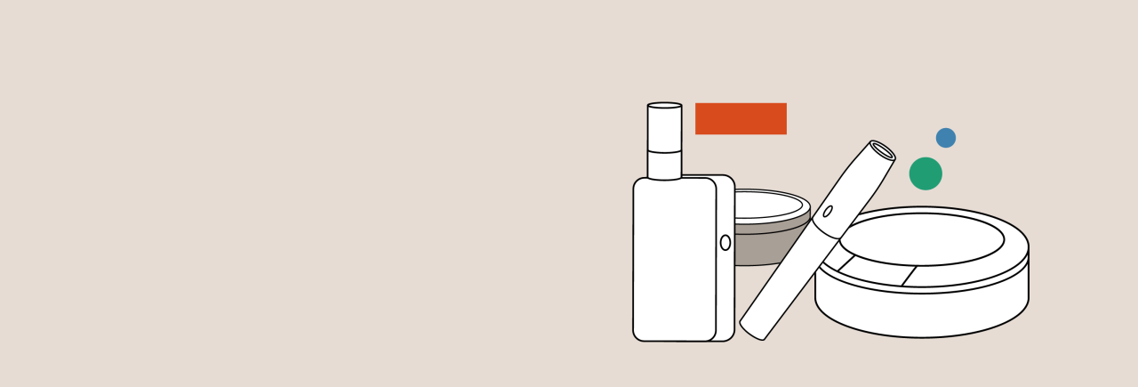 banner showing smoke-free products icons